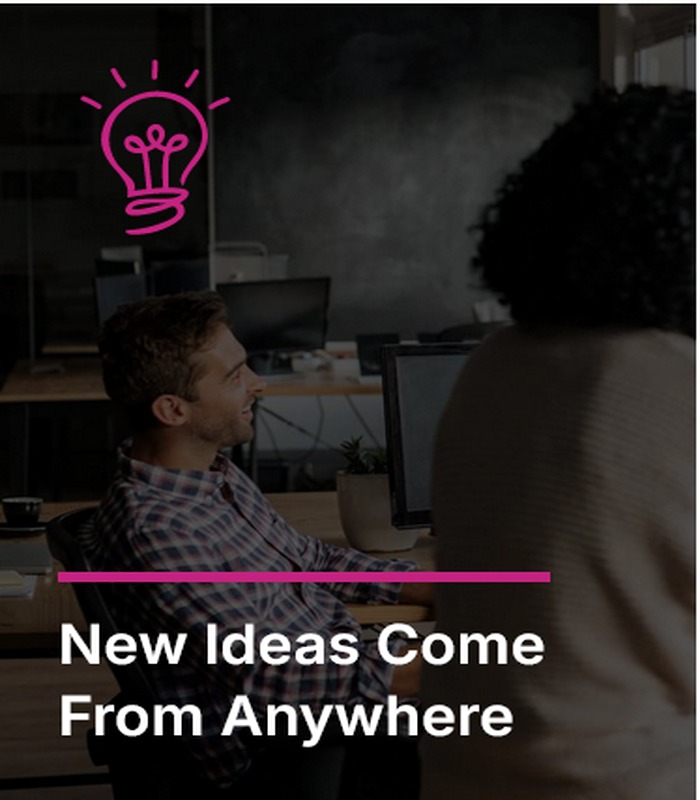 Office team developing new project ideas